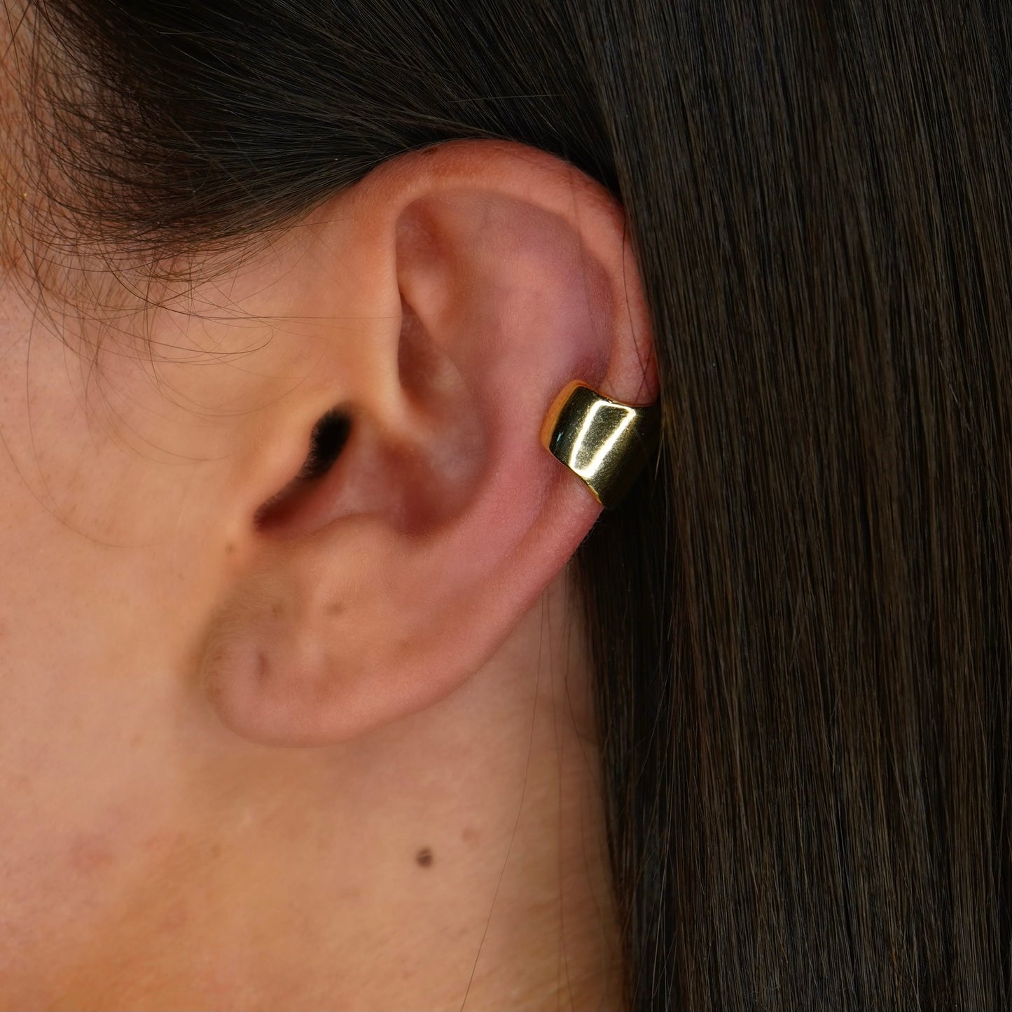 Boucle d'oreille unique - Capsule - Doré