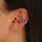 Boucle d'oreille unique - Capsule - Argenté