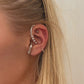 Boucle d'oreilles unique - Chrysalide - Argenté